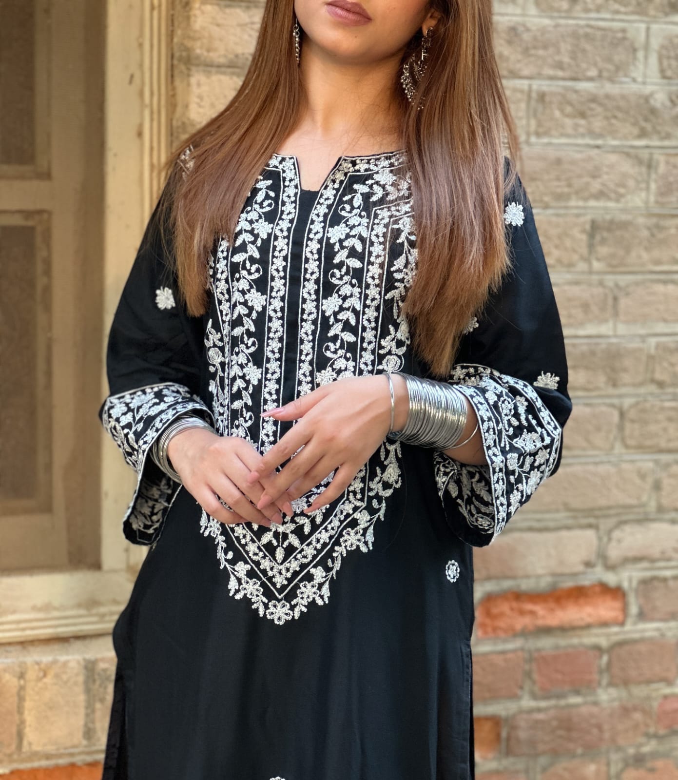 HINA EMBROIDERY WORK 2PC