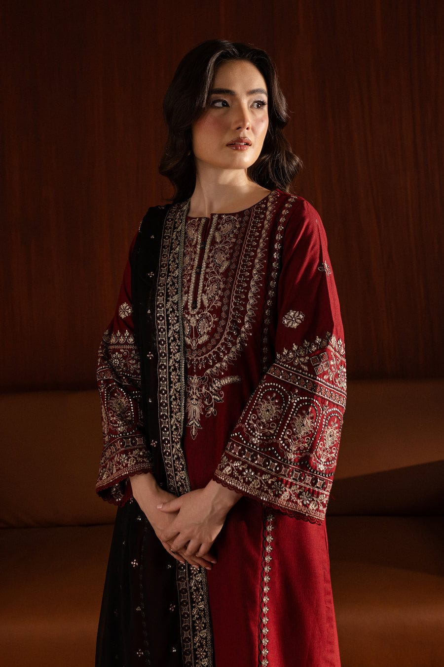 ROYAL PRET 3PC - Embroidered Lawn Dress