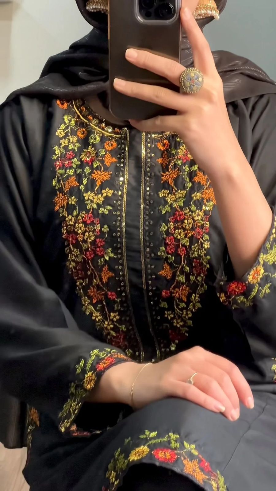 Pocket Sequence Embroidary 2pcs