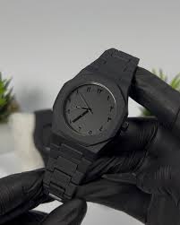 Original black arabic aura watch with fiber material