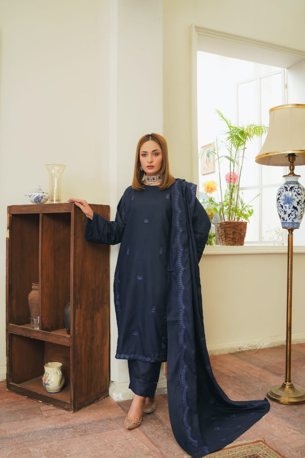 Azereta  Embroidery 3pc