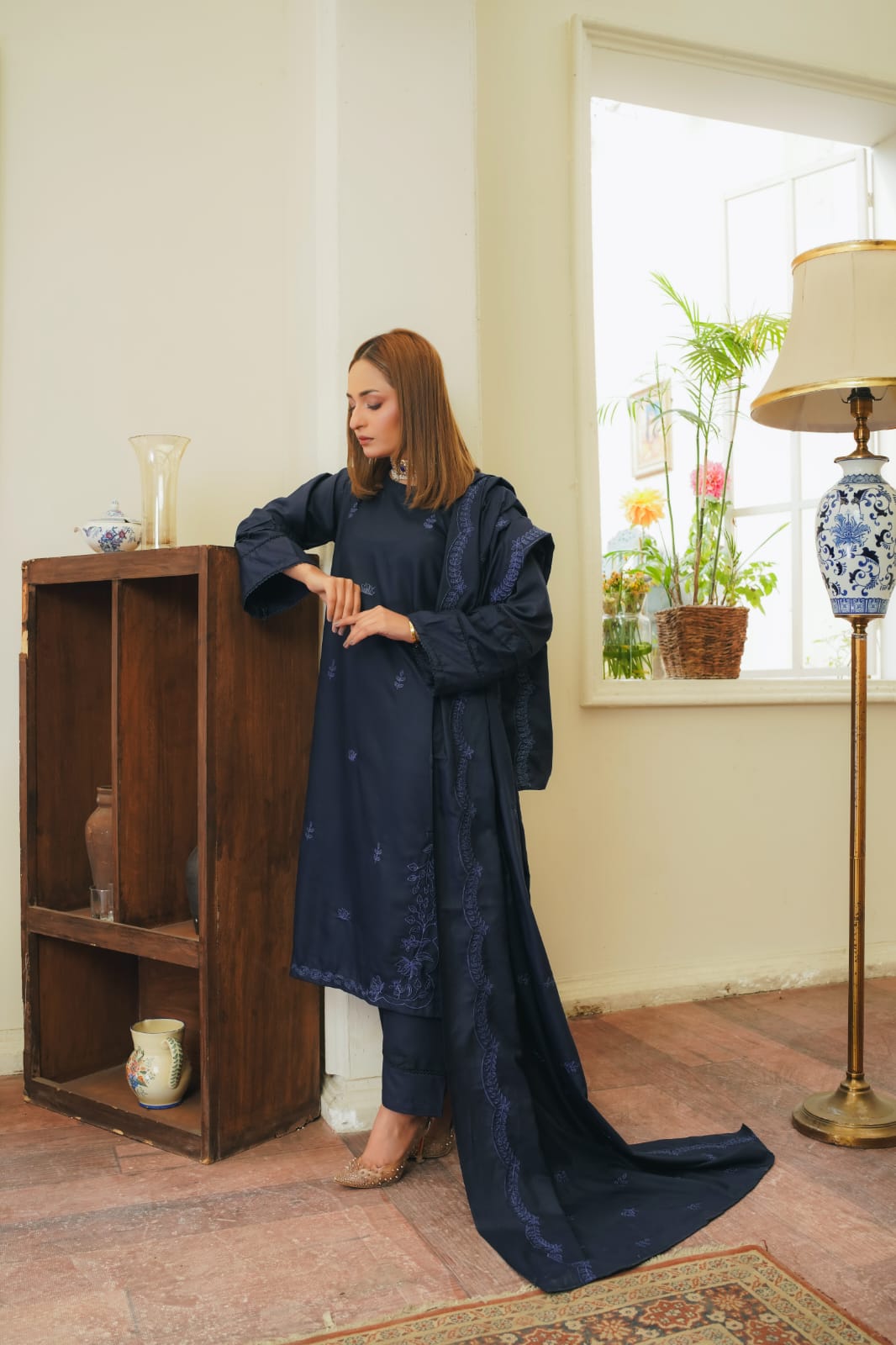 Azereta  Embroidery 3pc