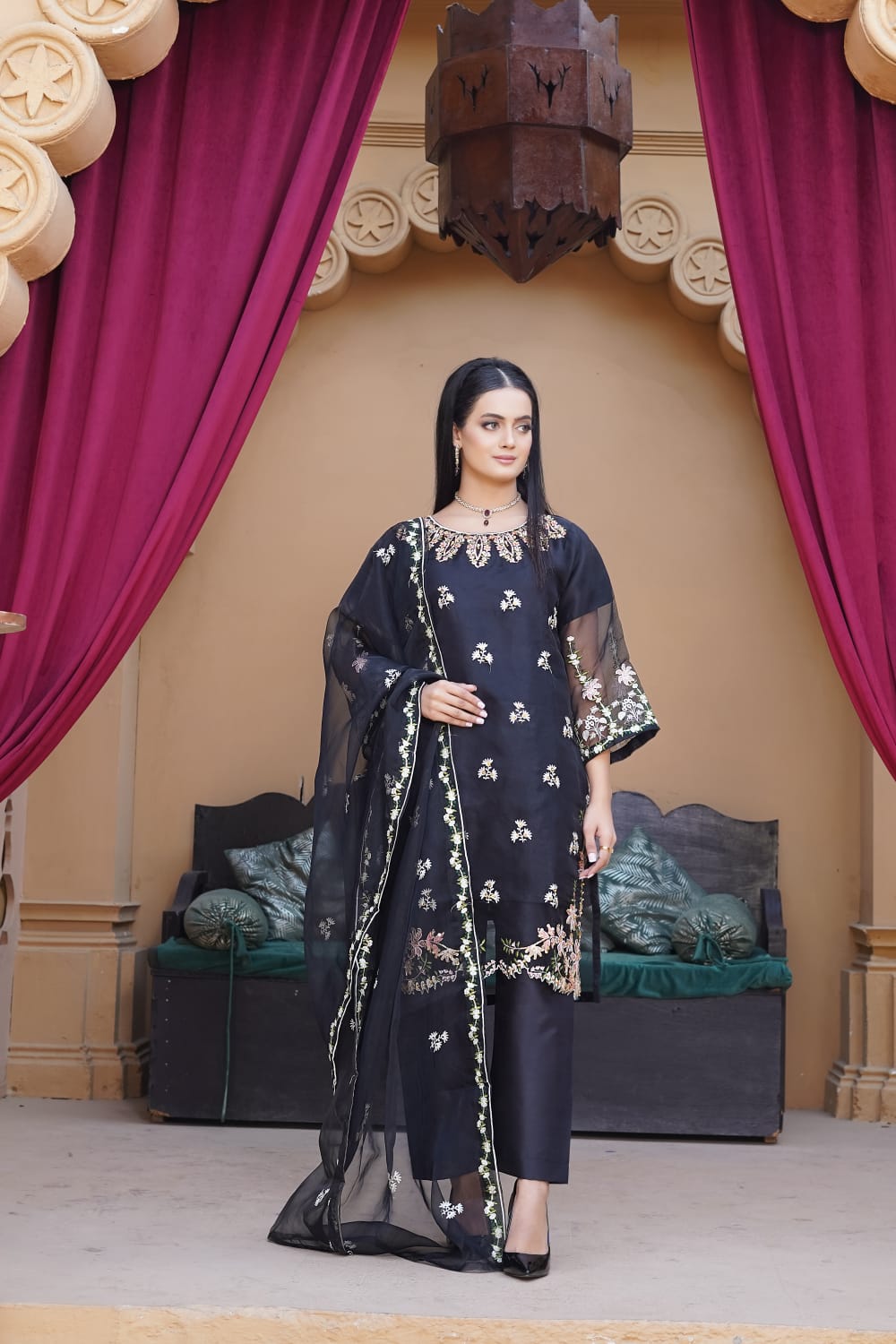 *3PC SEQUENCE Fully Embroidery*