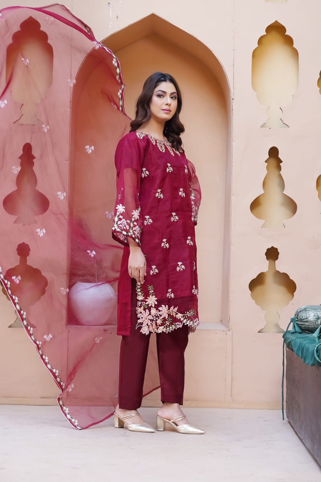 *3PC SEQUENCE Fully Embroidery*