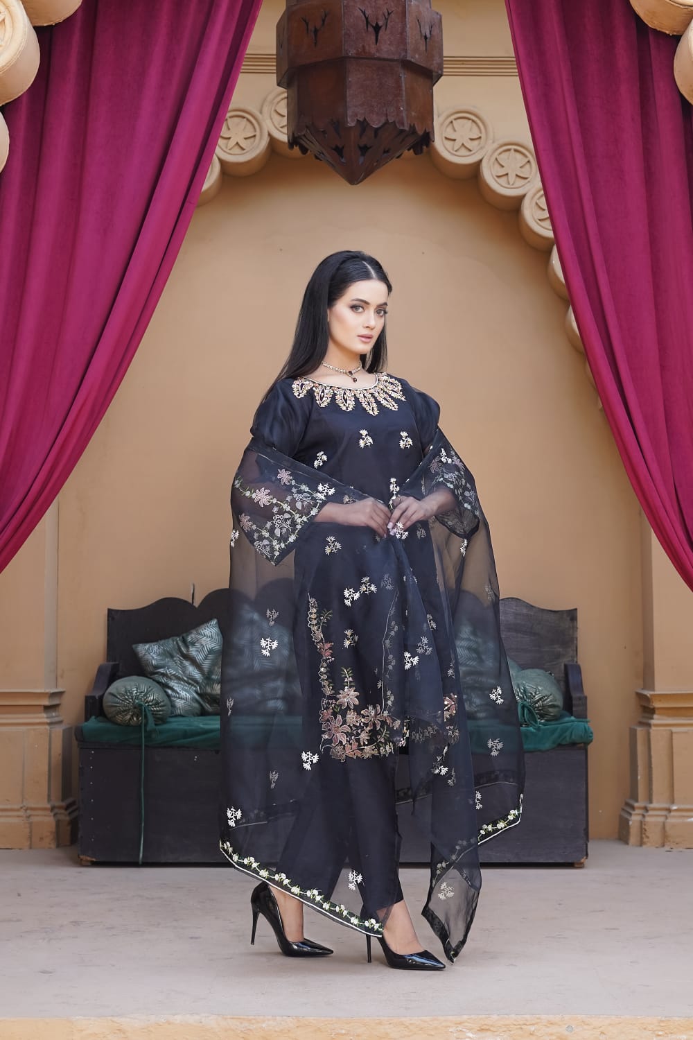 *3PC SEQUENCE Fully Embroidery*