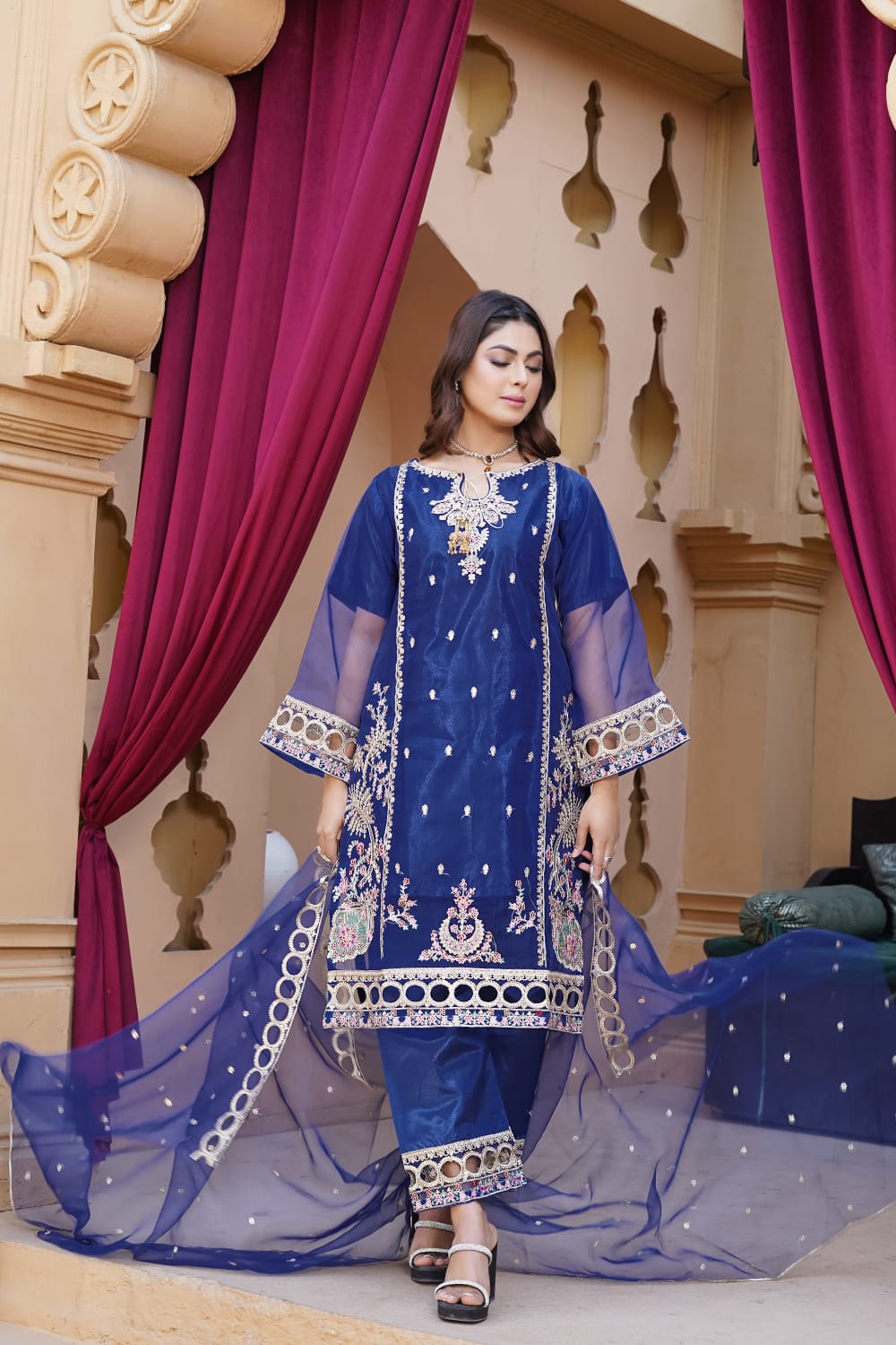 *3PC SEQUENCE Fully Embroidery*