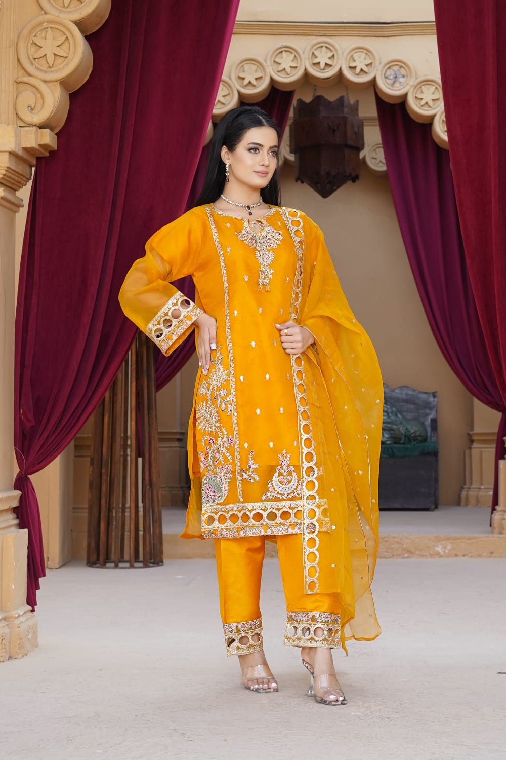 *3PC SEQUENCE Fully Embroidery*