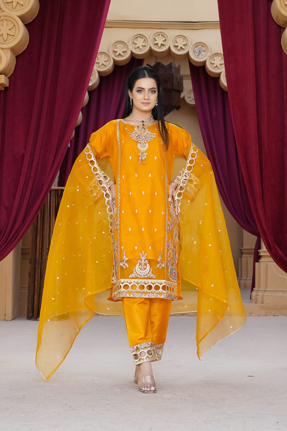 *3PC SEQUENCE Fully Embroidery*