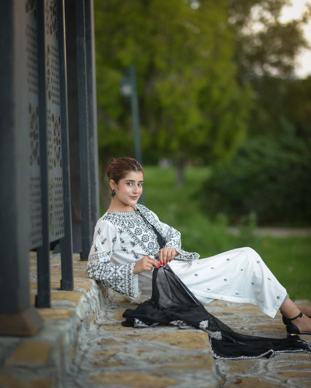 3PC ARFA EMBROIDERY
