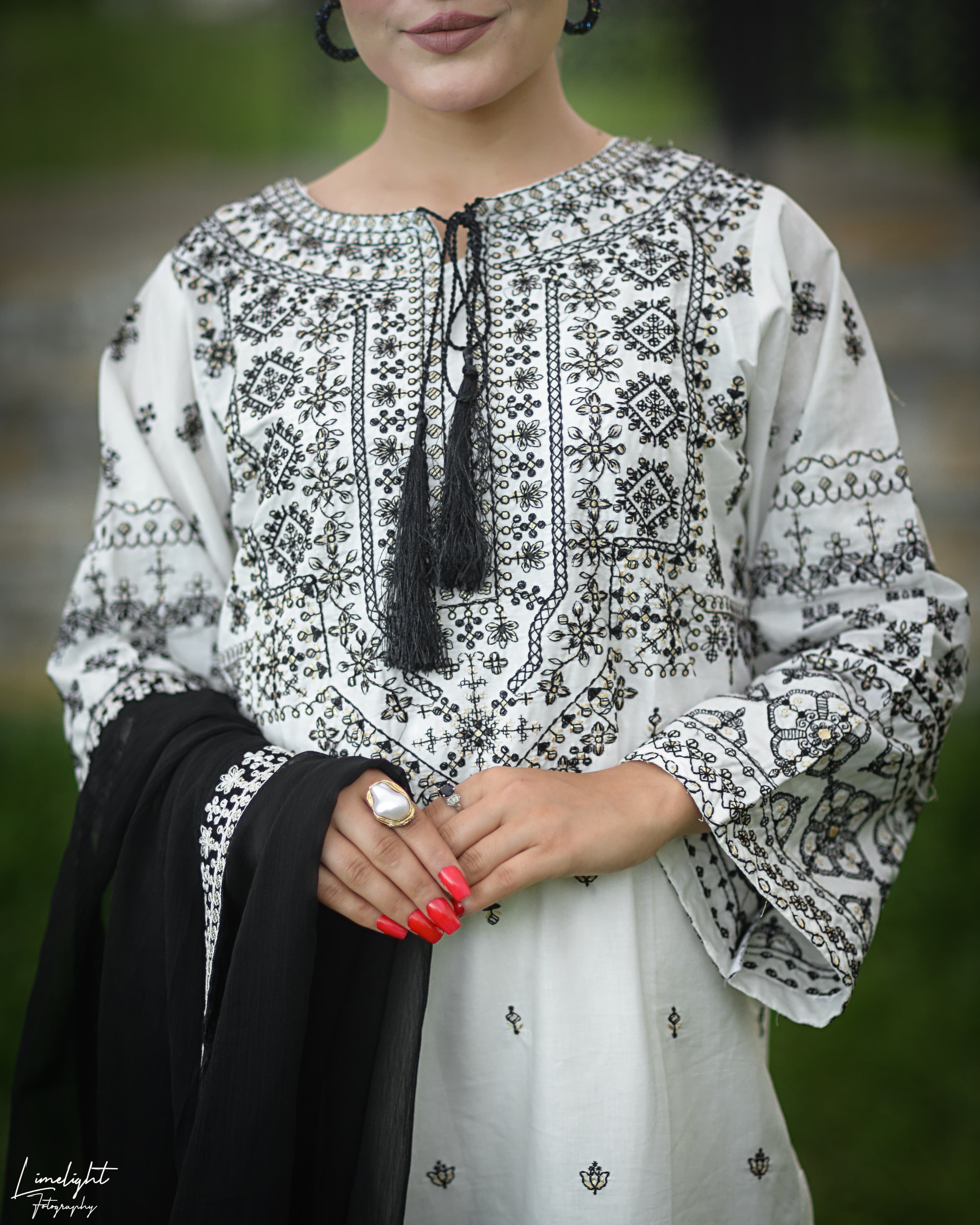 3PC ARFA EMBROIDERY