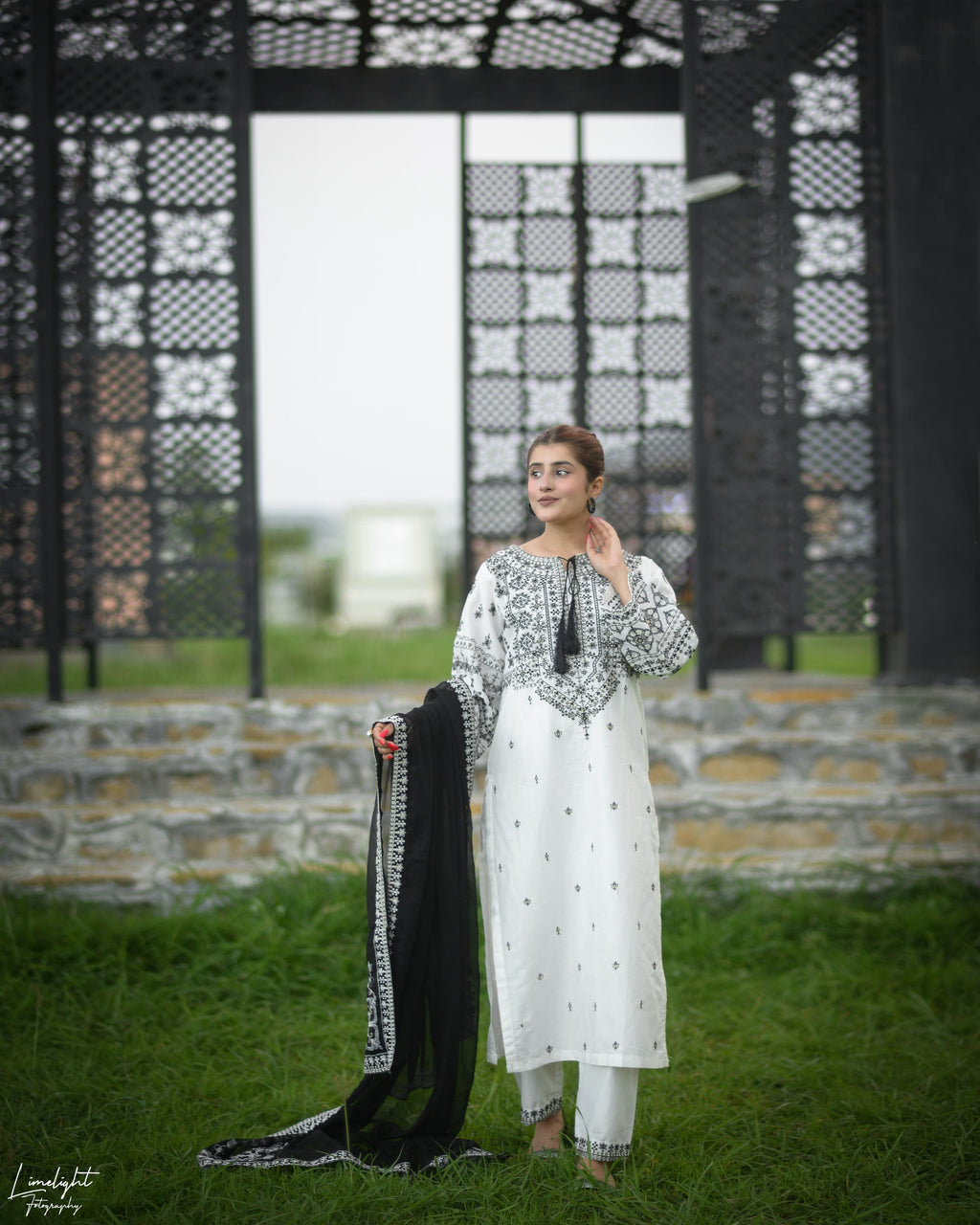 3PC ARFA EMBROIDERY