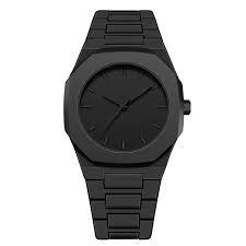Original black arabic aura watch with fiber material